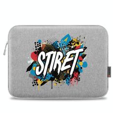 HAWEEL Stampa su richiesta Custodia per tablet da 16 pollici con cerniera Borsa per laptop da 15-16,7 pollici (grigio)