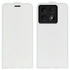 Per Xiaomi 14T Pro R64 Texture Custodia per telefono in pelle con flip verticale singolo (bianco)