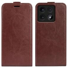 Per Xiaomi 14T Pro R64 Texture Custodia per telefono in pelle con flip verticale singolo (marrone)