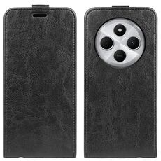 Per Xiaomi Redmi 14C 4G R64 Texture Custodia per telefono in pelle con flip verticale singolo (nero)