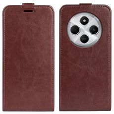Per Xiaomi Redmi 14C 4G R64 Texture Custodia per telefono in pelle con flip verticale singolo (marrone)