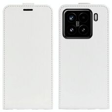 Per Xiaomi 15 R64 Texture Custodia per telefono in pelle con flip verticale singolo (bianco)
