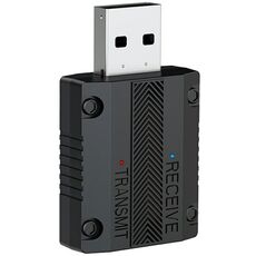 W15 Bluetooth 5.3 AUX Adattatore USB Dongle 2 in 1 Trasmettitore Ricevitore Audio per Auto