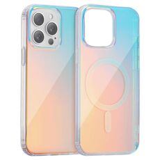 Per iPhone 15 Pro Custodia per telefono MagSafe con texture incisa al laser (luce rossa)