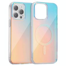 Per iPhone 15 Pro Max Custodia per telefono MagSafe con texture incisa al laser (luce rossa)