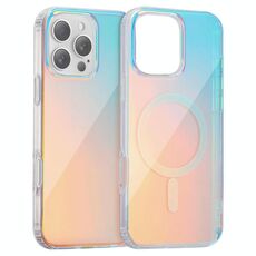Per iPhone 16 Pro Max Custodia per telefono MagSafe con texture incisa al laser (luce rossa)