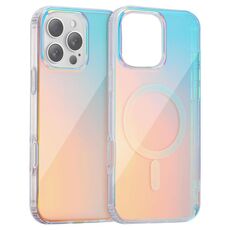 Per iPhone 16 Pro Custodia per telefono MagSafe con texture incisa al laser (luce rossa)