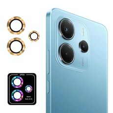 Per Redmi Note 14 4G Global ENKAY Hat-Prince 9H Obiettivo della fotocamera posteriore Pellicola in vetro temperato in lega di alluminio (dorato)