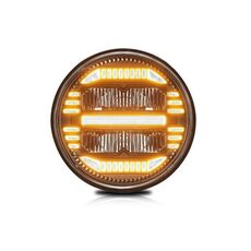 Faro rotondo a LED a rifrazione rotonda da 7 pollici per Wrangler (H4)