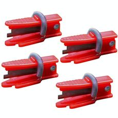 4 pezzi/confezione piccola ghigliottina per raccogliere meloni e frutta, uva, pollice, coltello per raccogliere verdure (rosso)