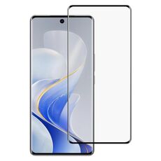Per vivo S19 Pro / V40 Full Glue 9H HD 3D Pellicola in vetro temperato con bordo curvo (nero)