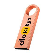 Unità flash USB 2.0 in metallo Stampa su richiesta, memoria: 32 GB (oro rosa)
