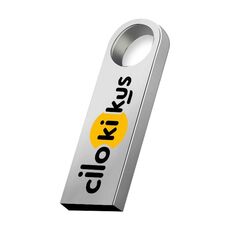 Unità flash USB 2.0 in metallo Stampa su richiesta, memoria: 32 GB (argento)