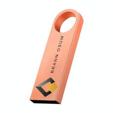 Unità flash USB 2.0 in metallo Stampa su richiesta, memoria: 64 GB (oro rosa)
