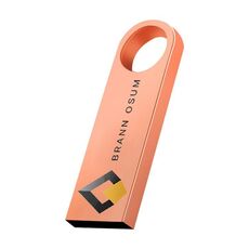 Unità flash USB 2.0 in metallo Stampa su richiesta, memoria: 256 GB (oro rosa)