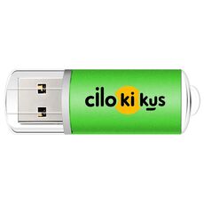 Unità flash USB 2.0 in metallo colorato Stampa su richiesta, memoria: 32 GB (verde)