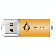 Unità flash USB 2.0 in metallo colorato Stampa su richiesta, memoria: 16 GB (giallo)