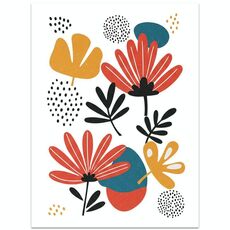 Stampa su tela decorativa EPSON Inkjet 320g senza cornice, su richiesta, dimensioni: 13x18 cm (fiori)