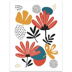 Stampa su tela decorativa EPSON Inkjet 320g senza cornice, su richiesta, dimensioni: 15x20 cm (fiori)