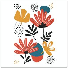 Stampa su tela decorativa EPSON Inkjet 320g senza cornice, su richiesta, dimensioni: 20x20 cm (fiori)