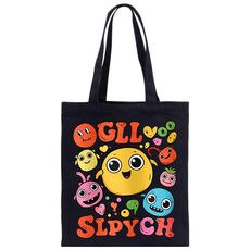 Stampa su tela con faccia buffa su richiesta, dimensioni: 40x35 cm (nero)