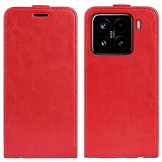 Per Xiaomi 15 R64 Texture Custodia per telefono in pelle con flip verticale singolo (rosso)