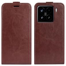 Per Xiaomi 15 R64 Texture Custodia per telefono in pelle con flip verticale singolo (marrone)