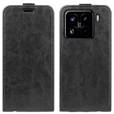 Per Xiaomi 15 Pro R64 Texture Custodia per telefono in pelle con flip verticale singolo (nero)