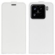 Per Xiaomi 15 Pro R64 Texture Custodia per telefono in pelle con flip verticale singolo (bianco)