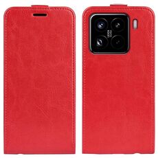 Per Xiaomi 15 Pro R64 Texture Custodia per telefono in pelle con flip verticale singolo (rosso)