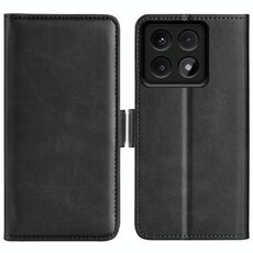 Per Xiaomi 14T Pro Custodia per telefono in pelle con fibbia magnetica orizzontale a doppio lato (nero)