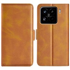 Per Xiaomi 15 Pro Custodia per telefono in pelle con fibbia magnetica orizzontale a doppio lato (giallo)