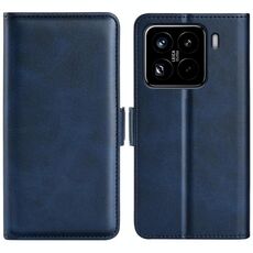 Per Xiaomi 15 Pro Custodia in pelle con fibbia magnetica orizzontale a doppio lato (blu scuro)