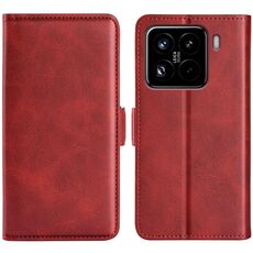 Per Xiaomi 15 Pro Custodia per telefono in pelle con fibbia magnetica orizzontale a doppio lato (rosso)