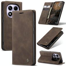 Per Redmi Note 14 Pro 4G Global CaseMe 013 Custodia per telefono in pelle con flip orizzontale multifunzionale (caffè)