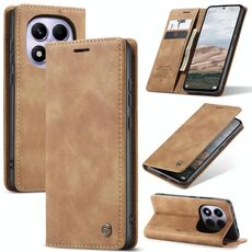 Per Redmi Note 14 Pro 4G Global CaseMe 013 Custodia per telefono in pelle con flip orizzontale multifunzionale (marrone)