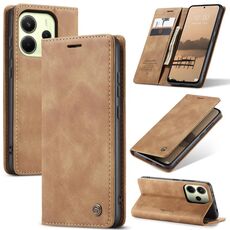 Per Redmi Note 14 4G 163,25 mm CaseMe 013 Custodia in pelle con flip orizzontale multifunzionale (marrone)