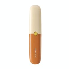2 in 1 per uso domestico, coltello da frutta portatile multifunzionale a doppia testa (arancione)