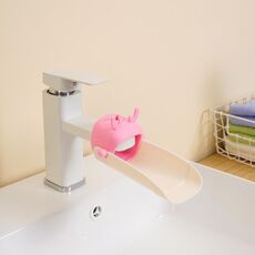 Cartoon Little Deer Kids Faucet Extender Strumento di deviazione del rubinetto antispruzzo per uso domestico (rosa)