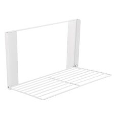 Mensola per vestiti sporchi da bagno, per lavatrice, pieghevole laterale, da parete, organizer per vestiti (bianco)