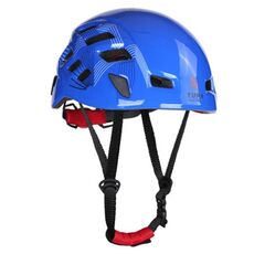 XINDA TP-Q9637 Casco da arrampicata per alpinismo all'aperto Casco da equitazione per rafting Attrezzatura (blu)