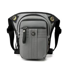 WEPOEWR Borsa da viaggio per il pendolarismo, marsupio da ciclismo per esterni, marsupio portatile, borsa a tracolla (grigio)