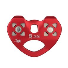 XINDA TP-Q9720 Outdoor Development Jungle Crossing Heart Shape Double Axle Ropeway Pulley (Rosso)