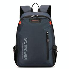 WEPOWER Zaino per computer sportivo da esterno per il tempo libero Borsa per studenti di grande capacità (blu scuro)
