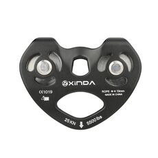 XINDA XD-Q9676 Corda di scorrimento per attraversamento esterno Trasporto Doppio asse Doppia puleggia (nero)