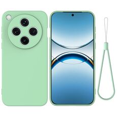 Per OPPO Find X8 Pro Custodia antiurto in silicone liquido Pure Color (verde)