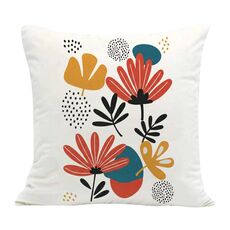 Federa per cuscino per divano con stampa a fiori, senza stampa centrale, su richiesta, dimensioni: 45x45 cm (velluto olandese)