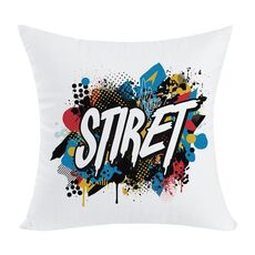 Cuscino per divano con stampa alfabeto con stampa centrale su richiesta, dimensioni: 50x50 cm (elasticità bidirezionale)