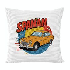 Cuscino per divano stampato con stampa a forma di auto con nucleo stampato su richiesta, dimensioni: 35x35 cm (velluto granulare Twill)