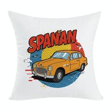 Cuscino per divano stampato con stampa a forma di auto con nucleo stampato su richiesta, dimensioni: 35x35 cm (elasticità bidirezionale)